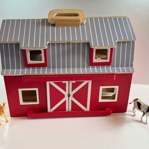 Melissa & Doug Fold n Play Wooden Barn